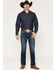 Image #1 - Ariat Men's M7 James Christopher Dark Wash Slim Straight Stretch Denim Jeans, Dark Wash, hi-res