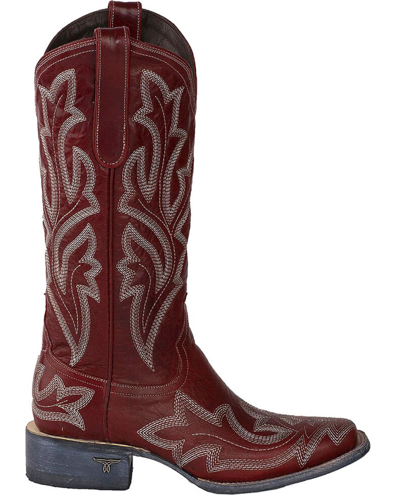 bright red cowgirl boots
