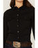 RANK 45 Women's Outdoor Vented York Riding Long Sleeve Snap Shirt, Black, hi-res