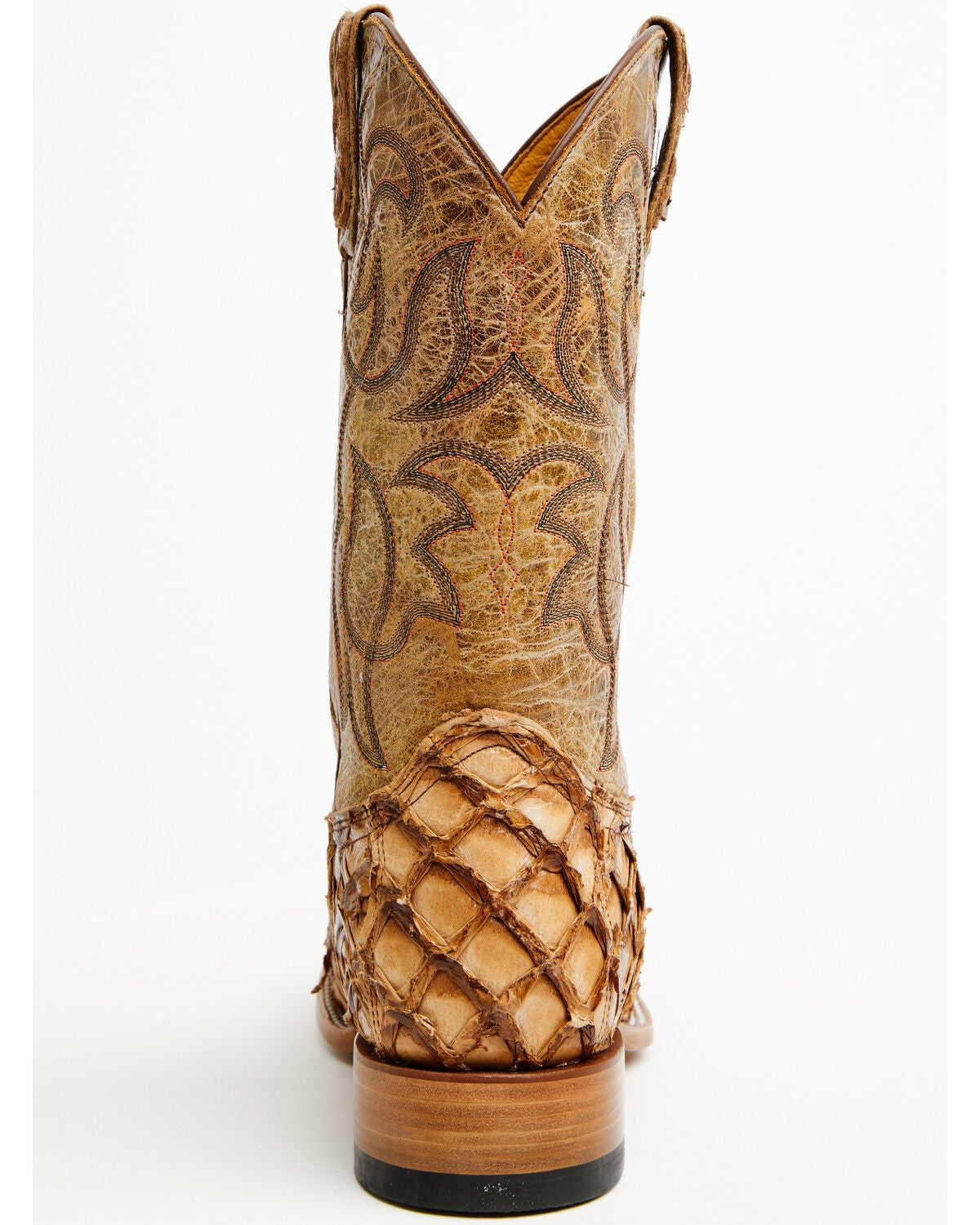 Image #5 - Cody James Men's Pirarucu Exotic Boots - Broad Square Toe, Brown, hi-res