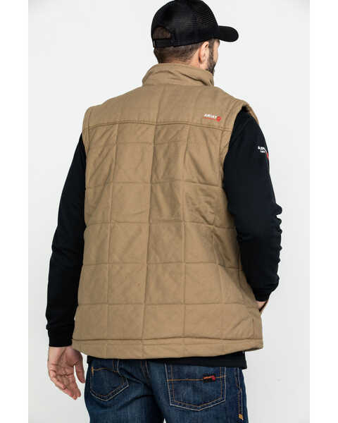 Image #2 - Ariat Men's FR Crius Insulated Work Vest , Beige/khaki, hi-res
