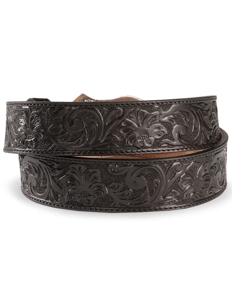 Justin Men's Floral Tooled Leather Belt | Boot Barn