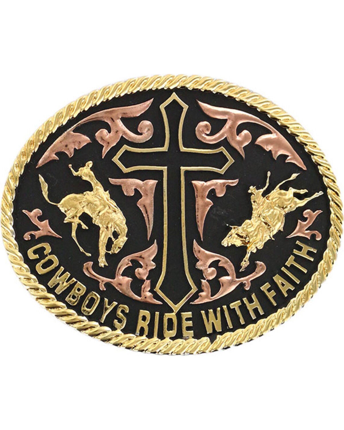 Cody James Men's Ride with Faith Belt Buckle, Multi, hi-res