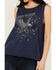 Image #3 - Idyllwind Women's Monetta Freebird Graphic Tank, Steel Blue, hi-res