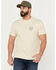 Brixton Men's Oath V Short Sleeve Graphic T-Shirt, Cream, hi-res