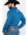 Image #5 - Wrangler Men's Royal Blue Ford Logo Print Long Sleeve Western Shirt , , hi-res
