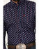Image #3 - Ariat Men's Nossen Texas Star Print Button-Down Western Shirt, Navy, hi-res