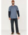 Hawx Men's Layered Pocket Twofer Sleeve Work T-Shirt , Light Blue, hi-res