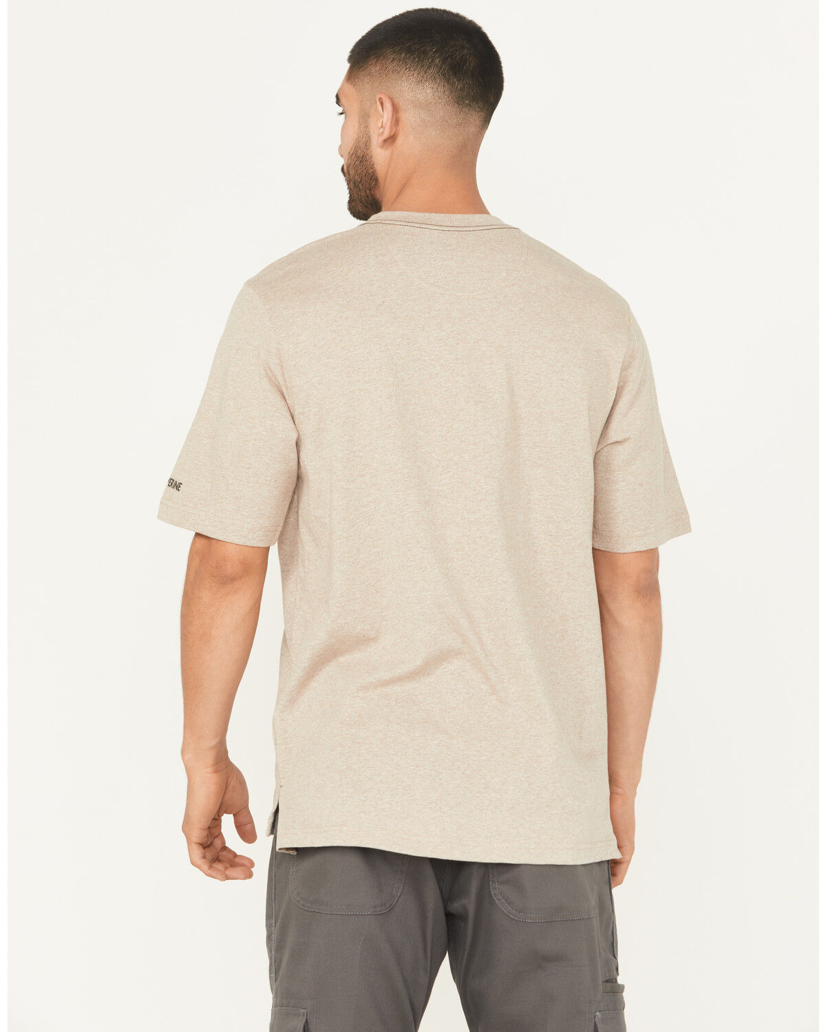 Image #4 - Wolverine Men's Solid Guardian Short Sleeve Work Pocket T-Shirt, Tan, hi-res