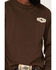 Cinch Men's Logo Graphic Long Sleeve T-Shirt, Brown, hi-res