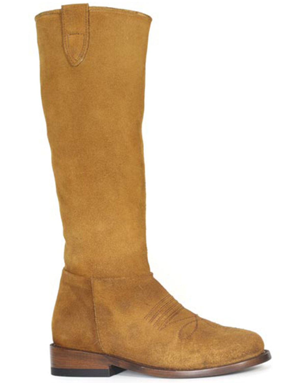 Image #1 - Stetson Women's Lana Roughout Tall Boots - Round Toe, Tan, hi-res