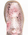 Image #6 - Shyanne Girls' Aria Faux Leather Western Boots - Square Toe, Pink, hi-res