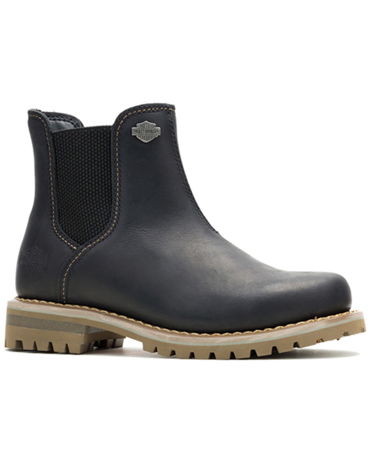 Harley Davidson Women's Gynger Chelsea Boots - Round Toe, Black, hi-res