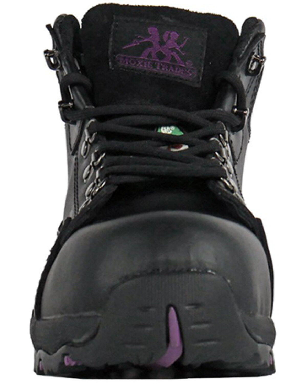 Image #4 - Moxie Trades Women's 4" Vegas Waterproof Work Boots - Aluminum Toe, Black, hi-res