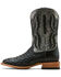 Image #2 - Ariat Men's Drifter Exotic Ostrich Western Boots - Broad Square Toe, Black, hi-res