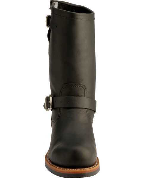 Chippewa Engineer Boots - Steel Toe, Black, hi-res