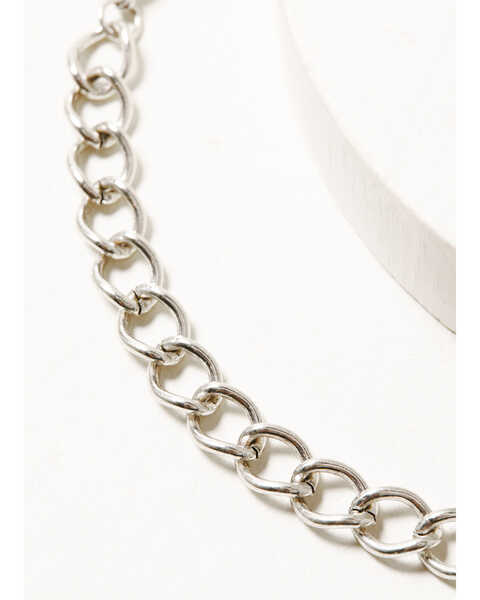 Image #3 - Shyanne Women's Silver & Turquoise Beaded Medallion Chain Bracelet Set, Silver, hi-res