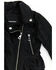 Urban Republic Toddler Girls' Quilted Faux Leather Ruffle Moto Jacket, Black, hi-res