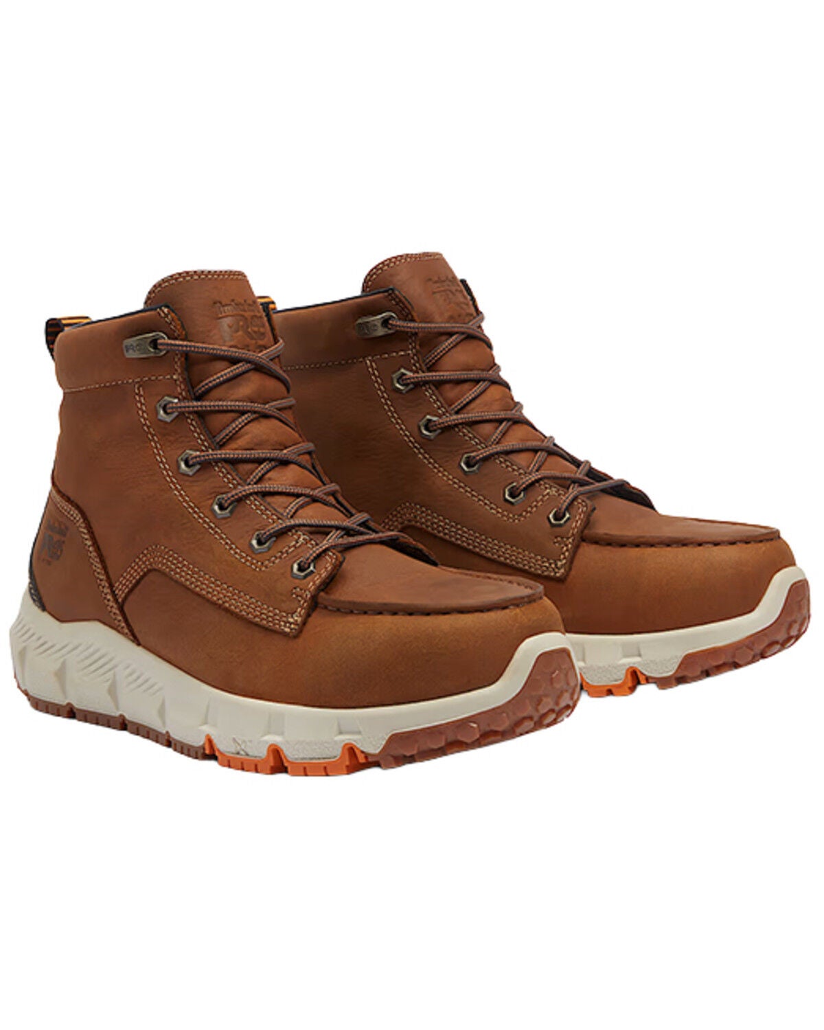 Timberland PRO Men's Tempe 6" Moc Work Boots - Alloy Toe, Lt Brown, hi-res