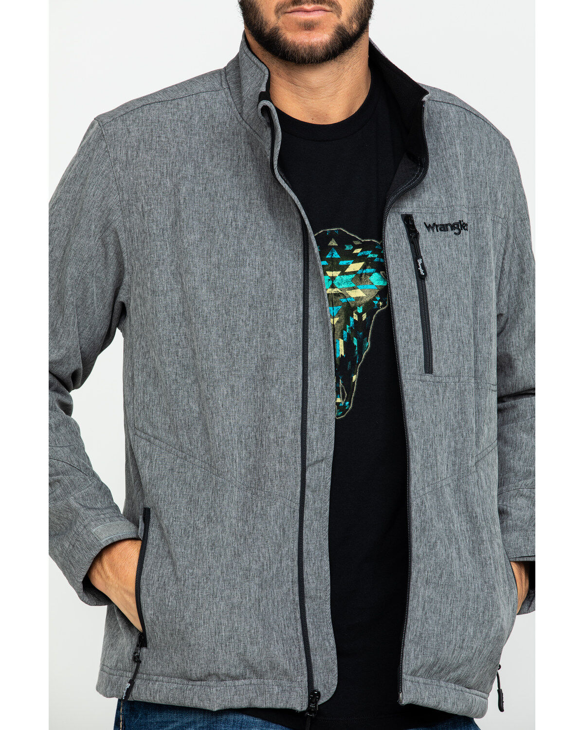 Image #4 - Wrangler Men's Trail Fleece Lined Zip Jacket , , hi-res