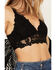 Shyanne Women's Floral Lace Bralette, Black, hi-res