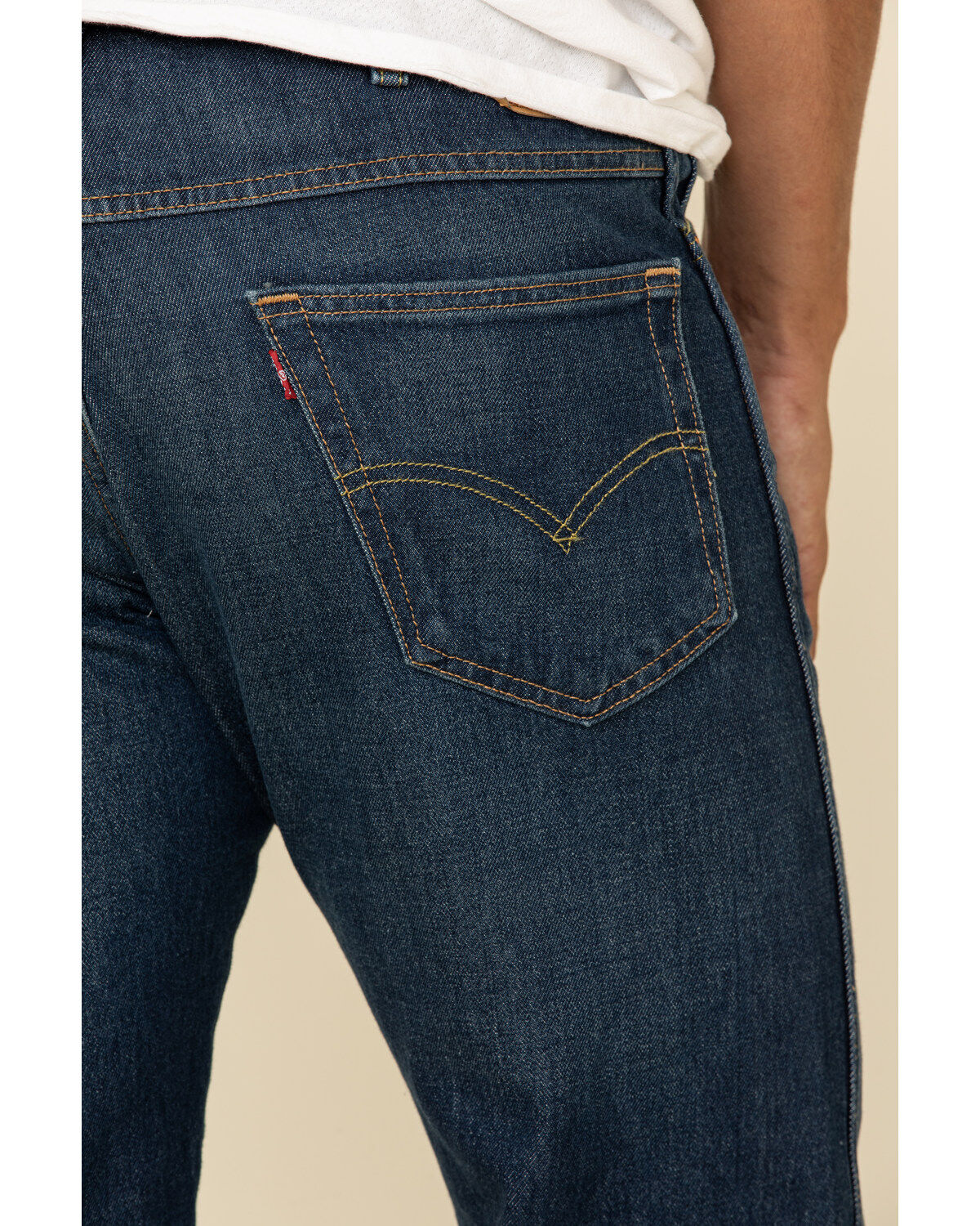 Image #4 - Levi's Men's So Lonesome Stretch Straight Leg Jeans, Blue, hi-res