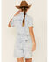 Image #3 - Lee Women's Acid Wash Denim Short Unionall Romper, Blue, hi-res