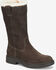 Image #1 - Born Women's Bradey Shearling Casual Boots - Round Toe, Dark Brown, hi-res