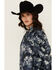 Image #2 - Revel Women's Floral Print 3/4 Sleeve Top, Blue, hi-res