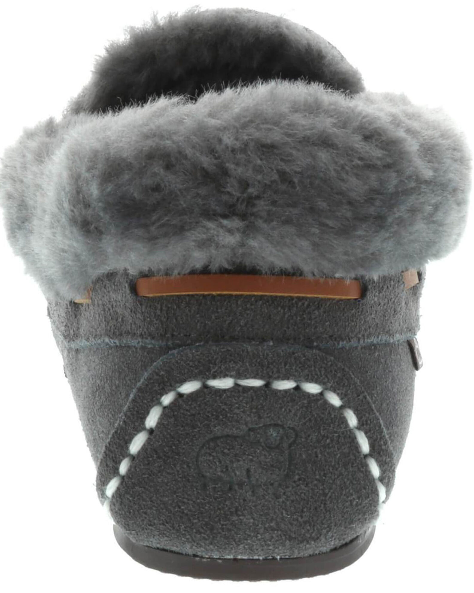 Image #2 - Lamo Footwear Women's Mila Charcoal Slippers - Moc Toe, , hi-res