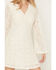Image #3 - Shyanne Women's Long Bell Sleeve Lace Mini Dress, Cream, hi-res