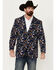 Image #1 - Rock & Roll Demin Men's Casino Conversation Print Modern Fit Sportcoat, Navy, hi-res