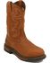 Rocky Men's Branson Roper Waterproof Western Boots, Distressed, hi-res