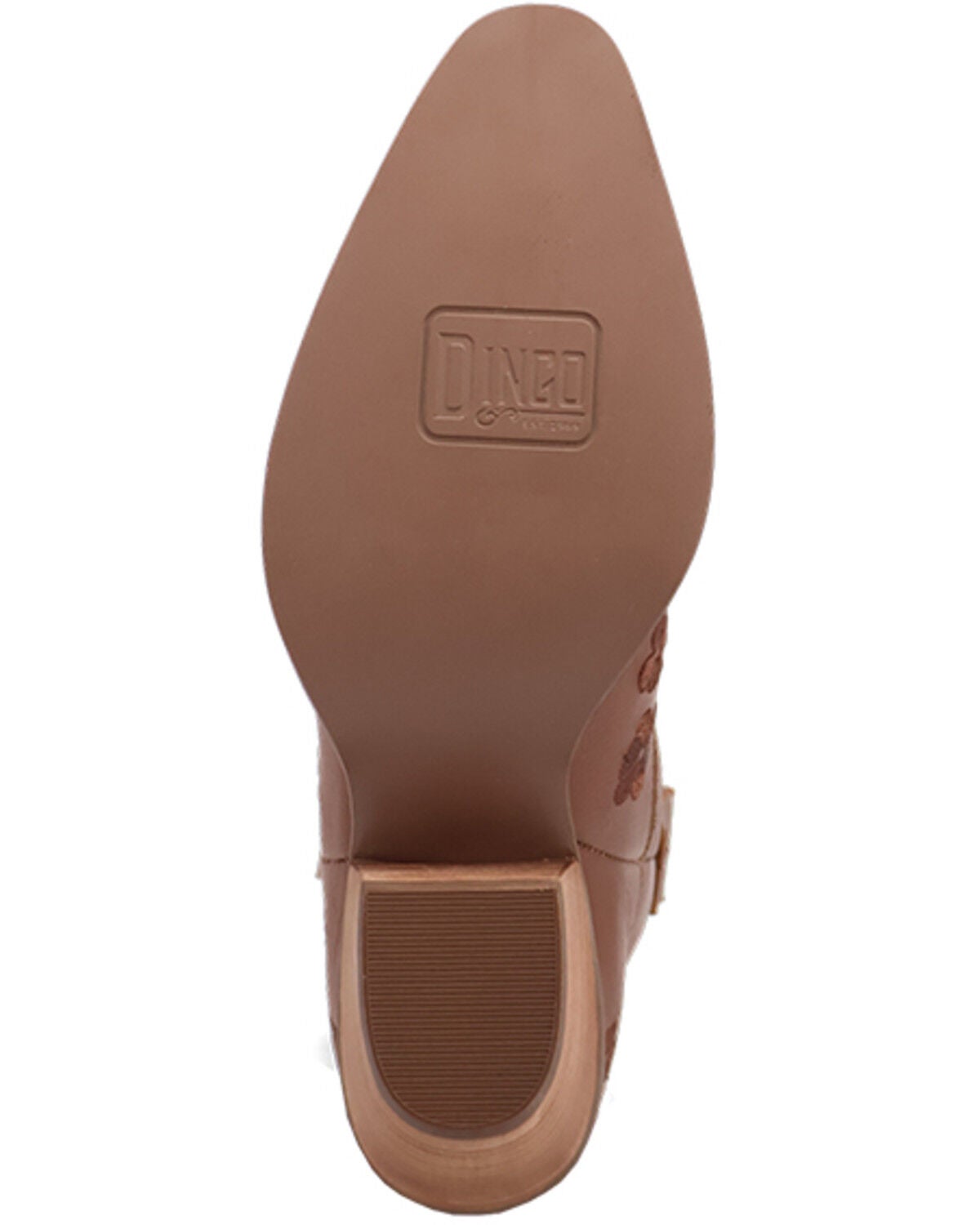 Image #7 - Dingo Women's Sweetheart Embroidered Booties - Round Toe, Brown, hi-res