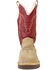Image #4 - Superlamb Women's Cowgirl All Suede Leather Pull On Casual Boot - Round Toe, Chilli, hi-res