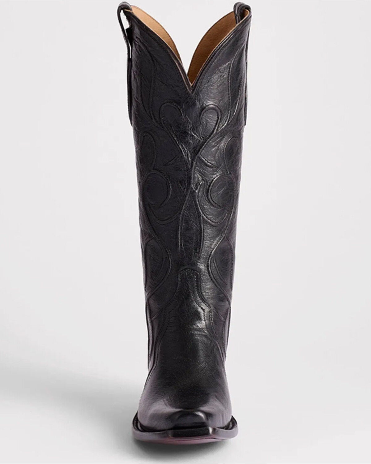 Image #3 - Lucchese Women's Patsy Western Boots - Square Toe, Black, hi-res