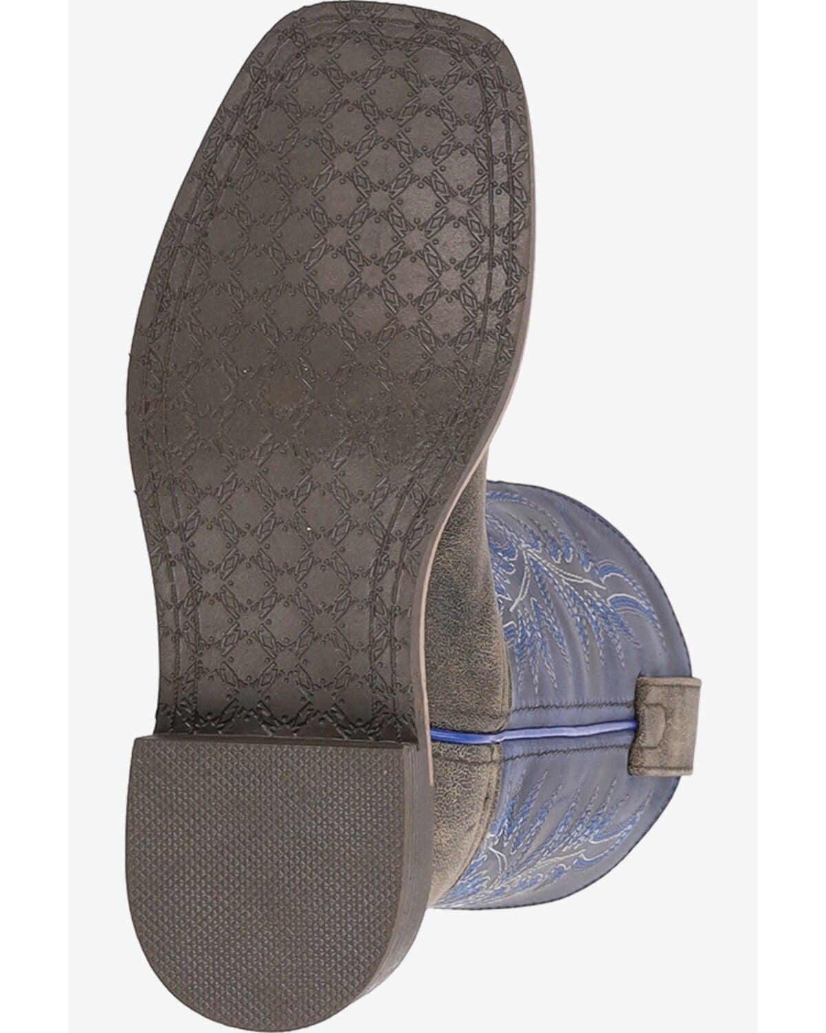 Image #6 - Old West Little Boys' Harrison Western Boots - Broad Square Toe, Blue, hi-res