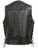 Image #3 - Milwaukee Leather Men's Black Classic Side Lace Biker Vest, Black, hi-res