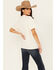 Image #4 - Blended Women's Let's Go Girls Rhinestone Short Sleeve Graphic Tee, White, hi-res