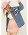 Image #2 - Blue B Women's Medium Wash Western Patchwork Snap Shacket, Medium Wash, hi-res
