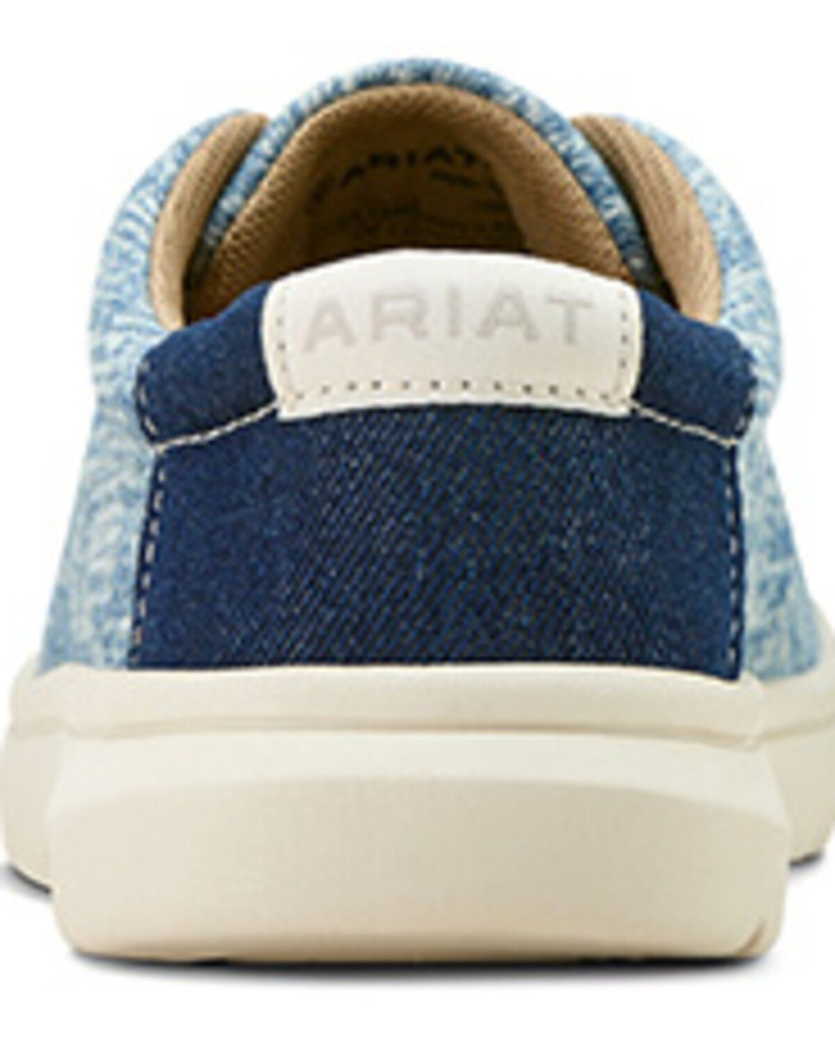 Image #3 - Ariat Boys' Washed Denim Hilo Casual Shoes - Moc Toe, Blue, hi-res