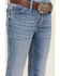 Image #2 - Wrangler Girls' Light Wash Embroidered Pocket Bootcut Jeans, , hi-res