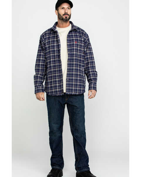 Image #6 - Ariat Men's FR Monument Plaid Work Shirt Jacket - Tall , , hi-res