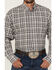 Image #3 - Wrangler Men's Bucking Cancer Plaid Print Long Sleeve Button-Down Western Shirt - Tall, Black, hi-res