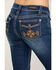 Image #4 - Shyanne Women's Dark Wash Aztec Mock Flap Bootcut Jeans, , hi-res