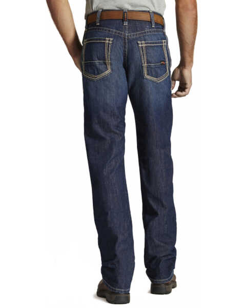 Ariat Men's Flame Resistant M4 Bootcut Work Jeans, Denim, hi-res