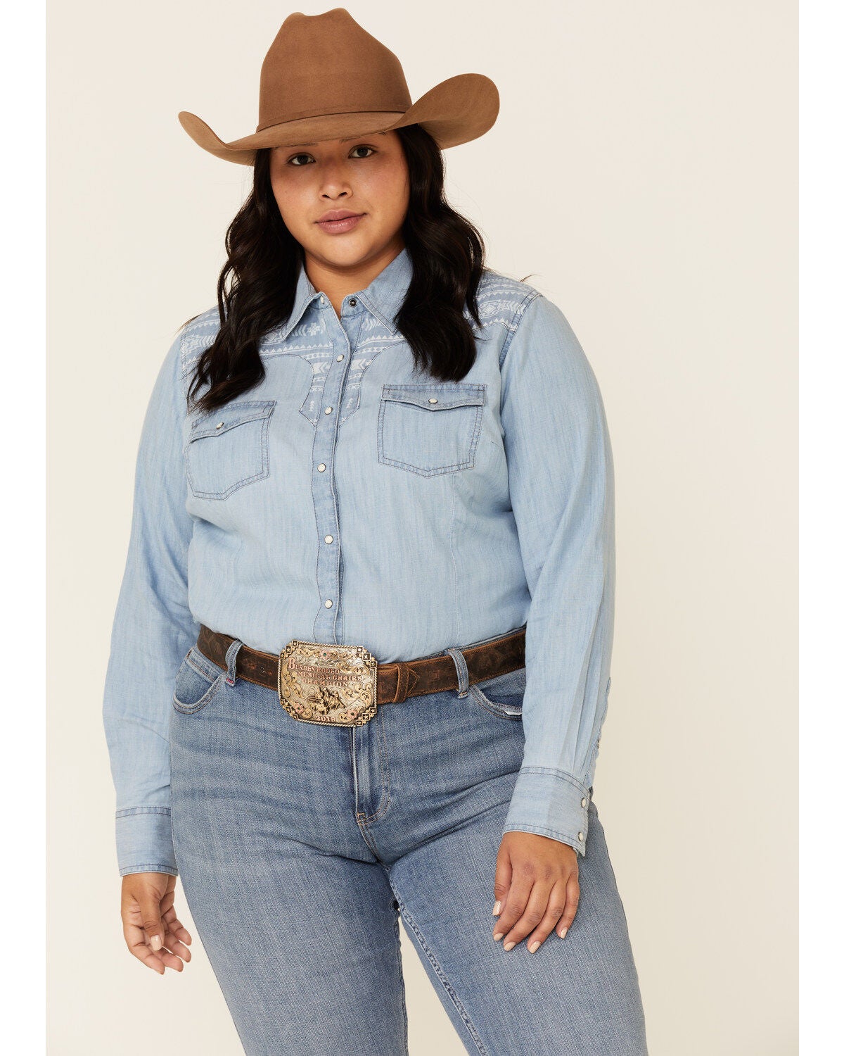 plus size western shirts