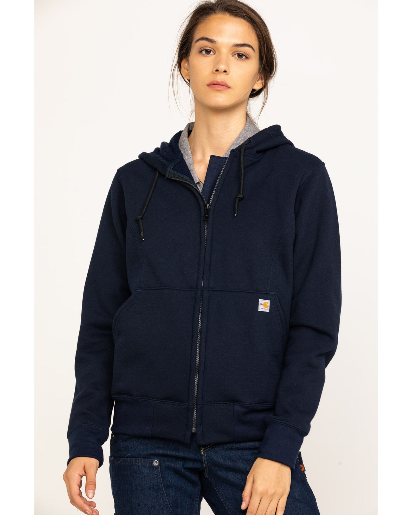 Carhartt Women s FR Rain Defender Hooded Heavyweight Zip Sweatshirt Boot Barn