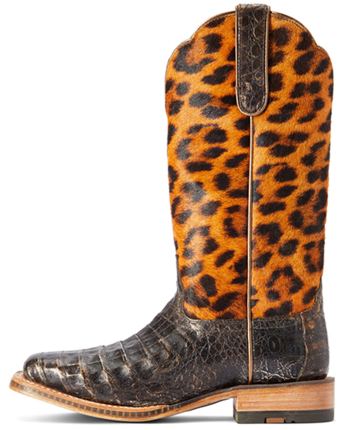 Ariat Women's Donatella Exotic Caiman Western Boots - Broad Square Toe