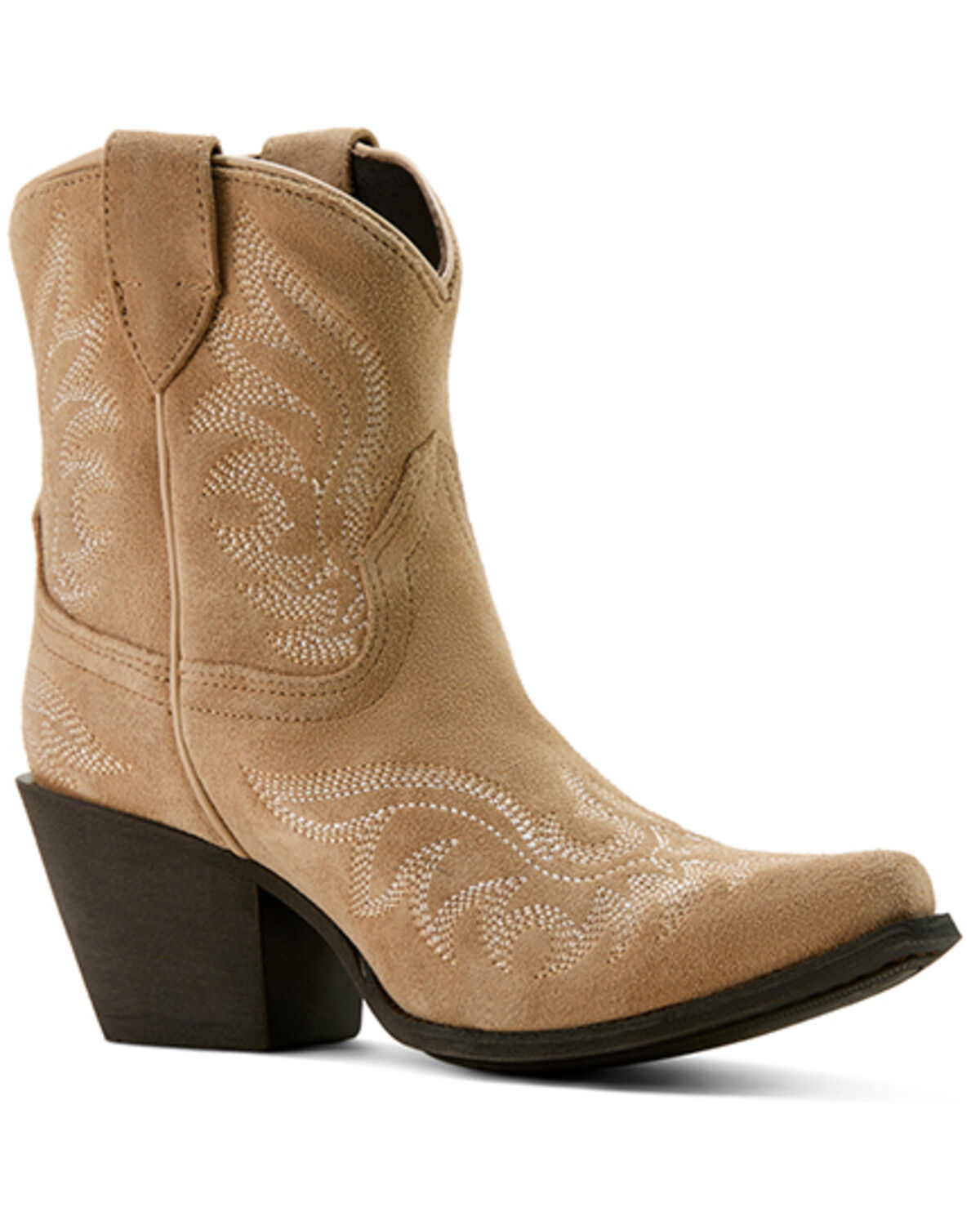 Ariat Women's Chandler Western Booties - Snip Toe, Taupe, hi-res